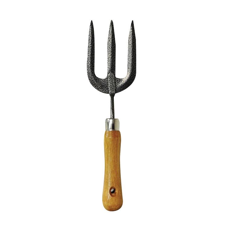 Kingfisher Wooden Handled Garden Hand Fork