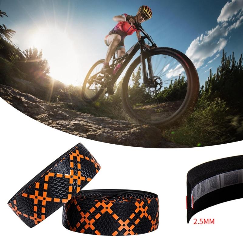 2Pcs Bicycles Handlebar Tape Cyclings Handlebars Tape Wrap NonSlip Bikes Handlebars Tape AntiVibration Wrap Easy To Use