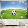 Football Tapestry Wall Hanging Blue Sky White Clouds Bohemian Natural Scenery Sleeping Mat Living Room Family Decoration