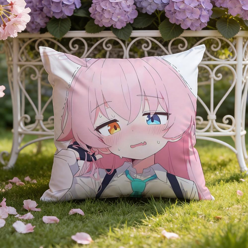 Cute Anime T-Takanashi Hoshino Cushion Cover Home & Car Dual-Scene Pillow Cover: Reversible for Premium Comfort