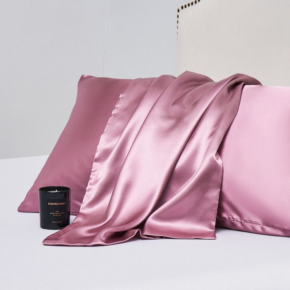 2pcs 20" X 36" Silky Pillow Cover 20" X 26" Pillow Cases Soft Silk Satin Pillowcase  Hair Skin