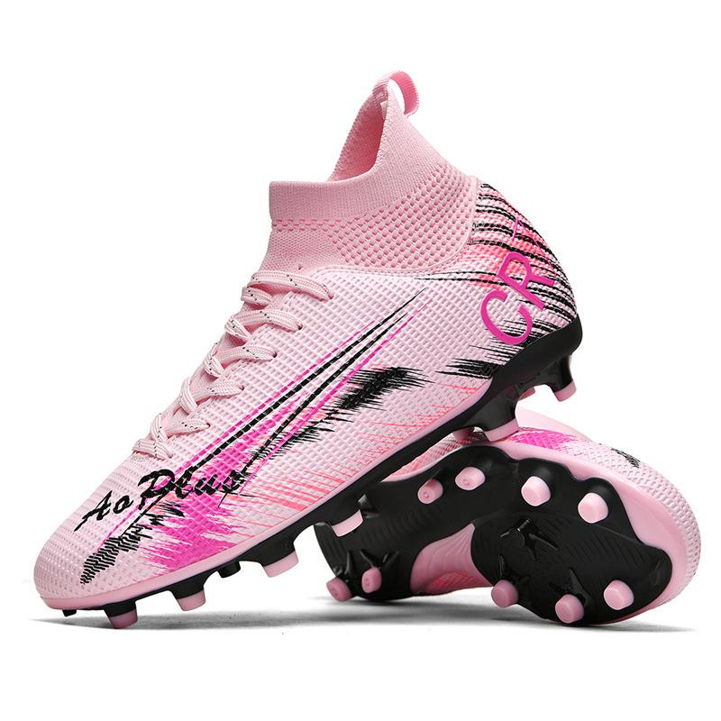 

Football shoes spike training 2 new men s and women s training outdoor shoes 45 рожевий