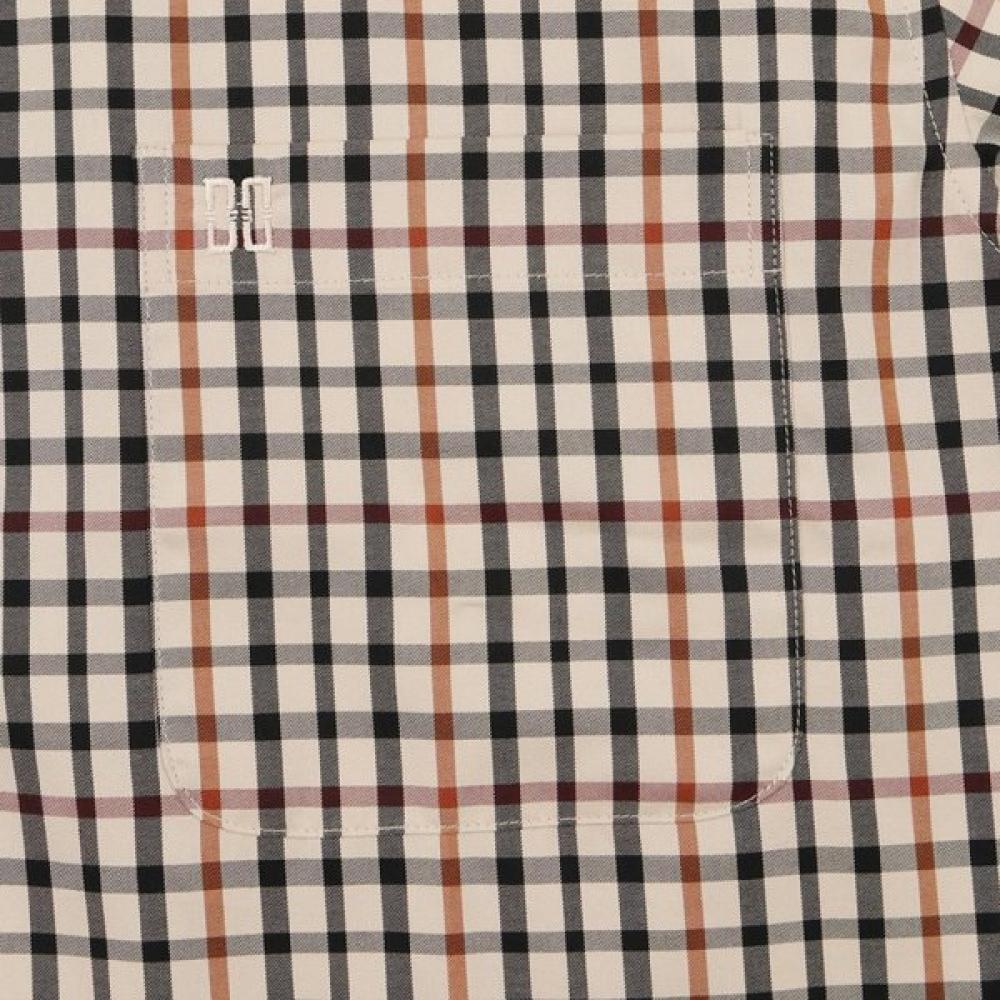 DakS Men S Regular Fit 100 Cotton Small Check Shirt dma1Shcl140i1