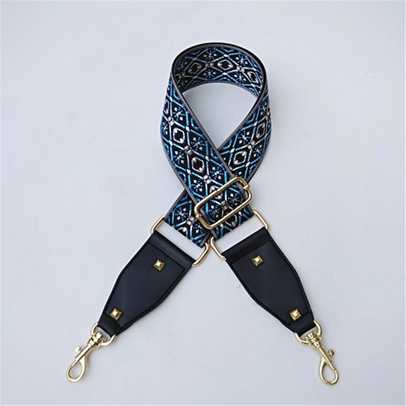 Ribbon Replaceable Adjustable Strap One Shoulder Oblique Cross Ethnic Style Long Shoulder Strap Women's Bag Strap Accessories