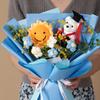 Doktor Bär Häkelstrauß Handgestrickte Sonnenblume Kreativ Handgestrickt Abschlussblumen Geschenk Kawaii Bär Strauß Kindergeschenke