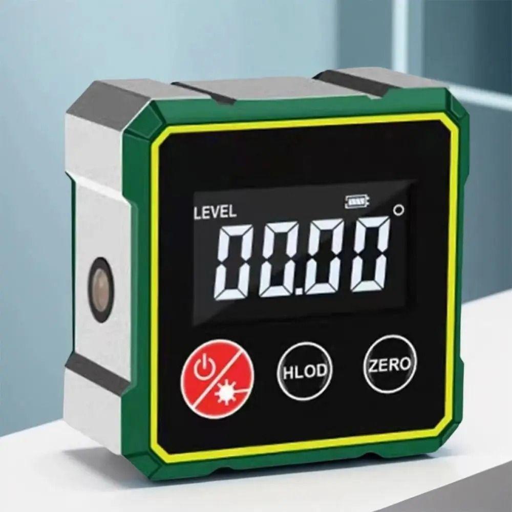 Four Sided Display Angle Gauge Magnetic Suction Digital Display Angle Gauge Accurate Quick Measurement Tilt Angle Box