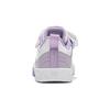 Li Ning Kids Round Toe Velcro Shock Absorbing Wear Resistant Low Top Skate Shoes Kids Skate Shoes White Purple YKNU022-2