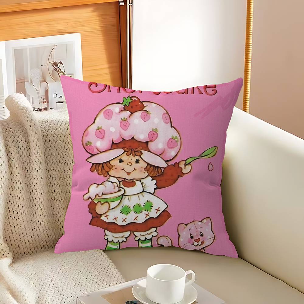 Classic Animation S-Strawberry S-Shortcake Cushion Cover Inches Farmhouse Decor Home Throw Pillow Covers For Couch Decorations