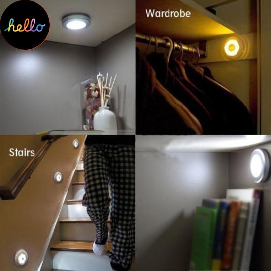 Home Indoor Durable LED Light Lamp PIR Auto Sensor Motion Detector Wireless Infrared