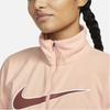 Nike Logo Printed Pattern Stand Collar Jacket Women Jacket Pink DQ6384-800