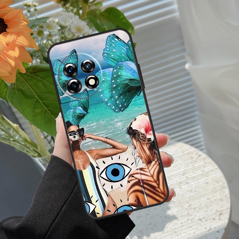 Surf Beachy Blue Summer Collage Case For OnePlus 15 15R 13 13T 13R 12 12R 11 10 10R 10T 8T Nord 5 CE 4 2 3 Lite N20 N30 Cover
