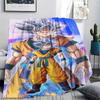 Coperta in Flanella con Stampa Personaggi Dragon Ball, Alta qualità Confortevole per Tutte le Stagioni, Arredamento per la Casa, Calore e Comfort, Perfetta per Regali di Natale