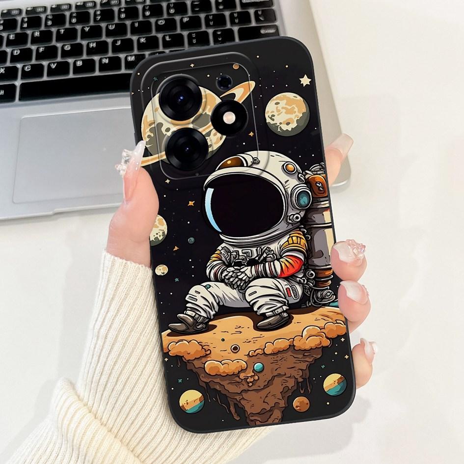 For Tecno Spark 10 Pro Case Cartoon Flower Liquid Silicone Shockproof Cover For Tecno Spark10 Pro Spark 10Pro 4G KI7 Phone Cases