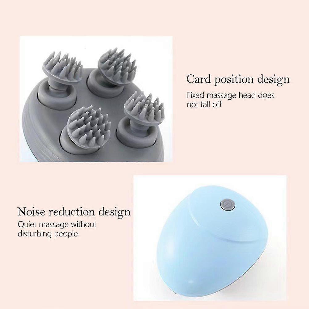 Head Massager ABS Type C Rechargeable 30 Min Auto Off