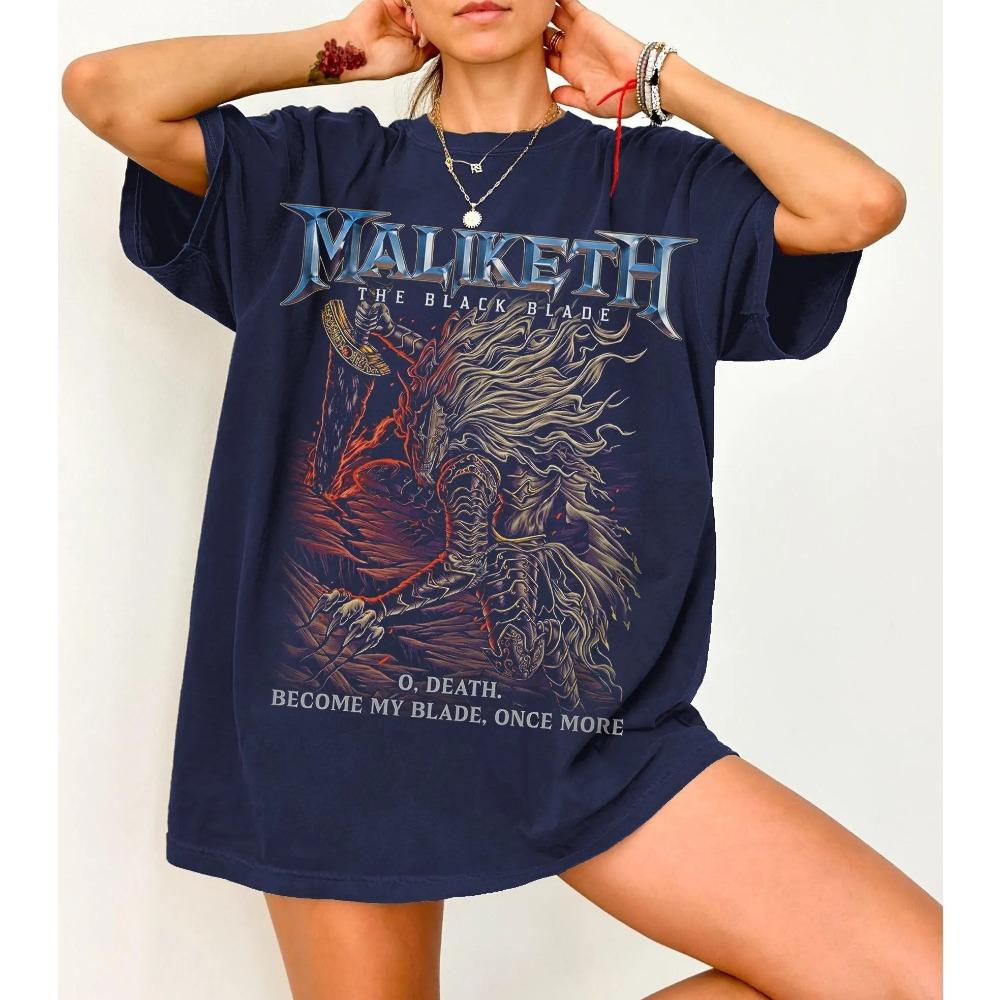 Maliketh Retro T-shirt Black Blade 90s Pirated Design Retro Gamer Gift Soulful Game Peripheral