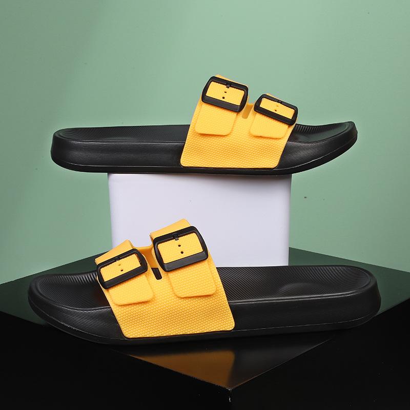 

Boken slippers men s summer wear non-slip teen large size 47 beach sandals slippers 39 жовтий