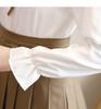 Women's Two-Piece Set: College-Style Doll Collar Shirt and High-Waist Pleated Skirt