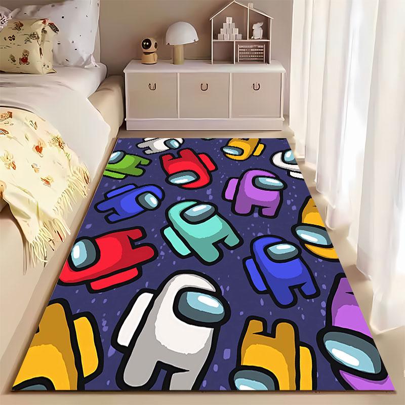 Colorful Space Crewmate Pattern suitable as a non-slip mat for the living room or bedroom sofa
