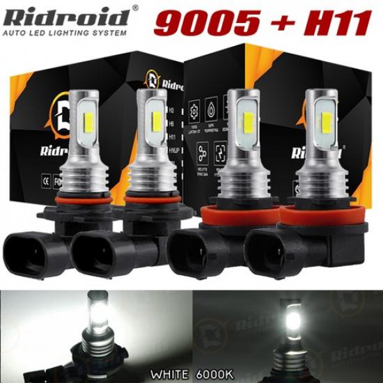 

For Dodge Ram 1500 2500 3500 2009- Xenon White LED Headlight Light Bulbs Kit