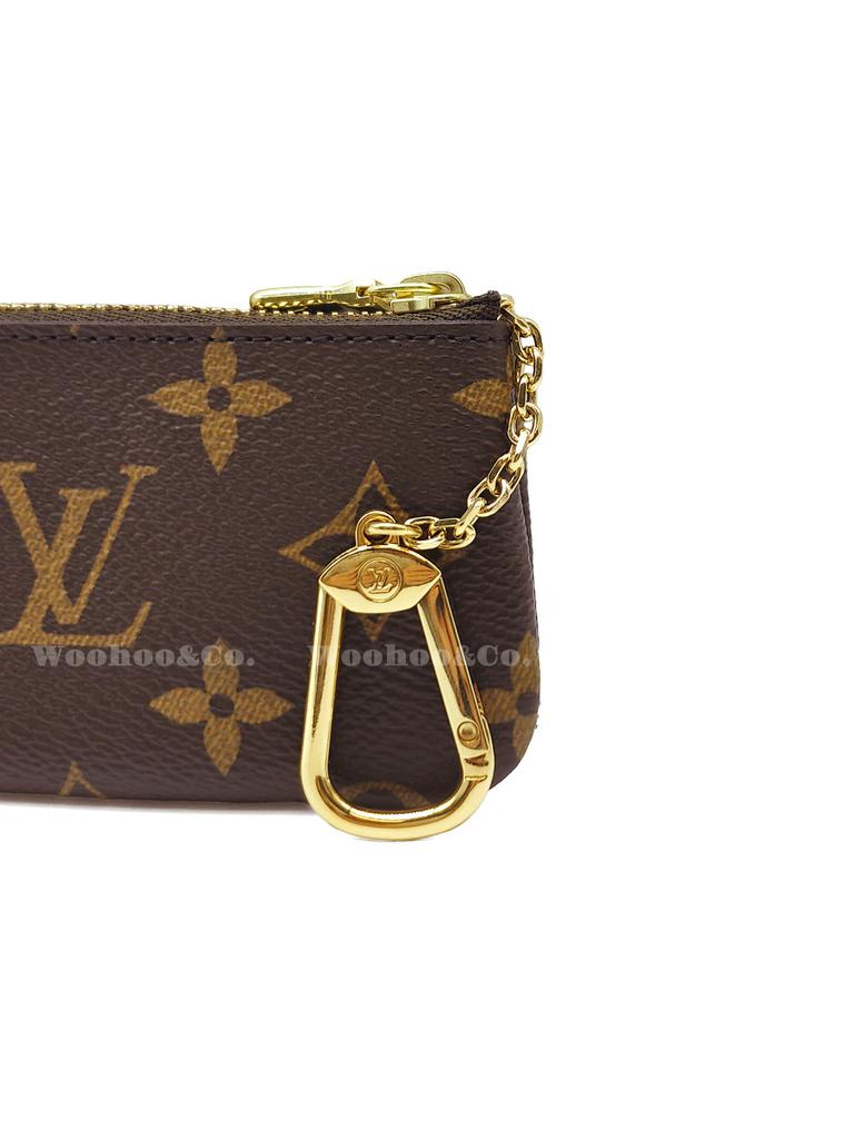Louis Vuitton Klassische Monogramm-Kette kompakt und tragbar Canvas mit Monogramm-Beschichtung Schlüssel- und Münzbörse Damenstil braun