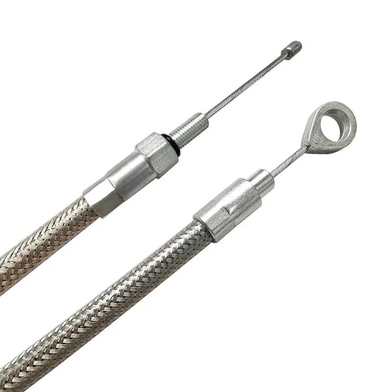 For Harley Sportster / Electra Tour Glide / Road King Motorcycle Braided Stainless Steel Clutch Cable