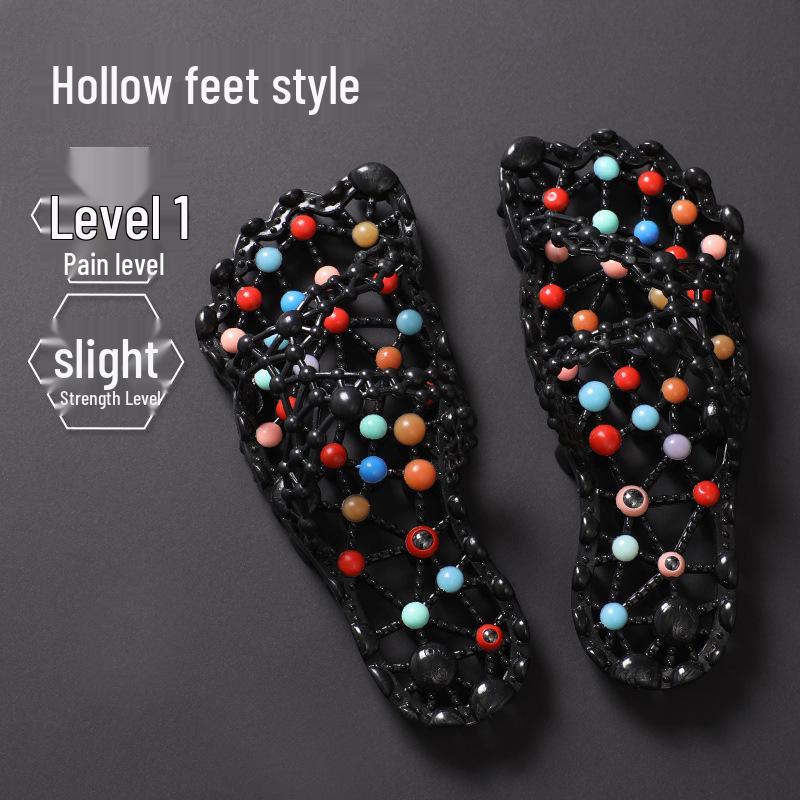 Women's Non-slip Quick-dry Massage Slippers with Odor-resistant Insole and Acupoint Foot Therapy