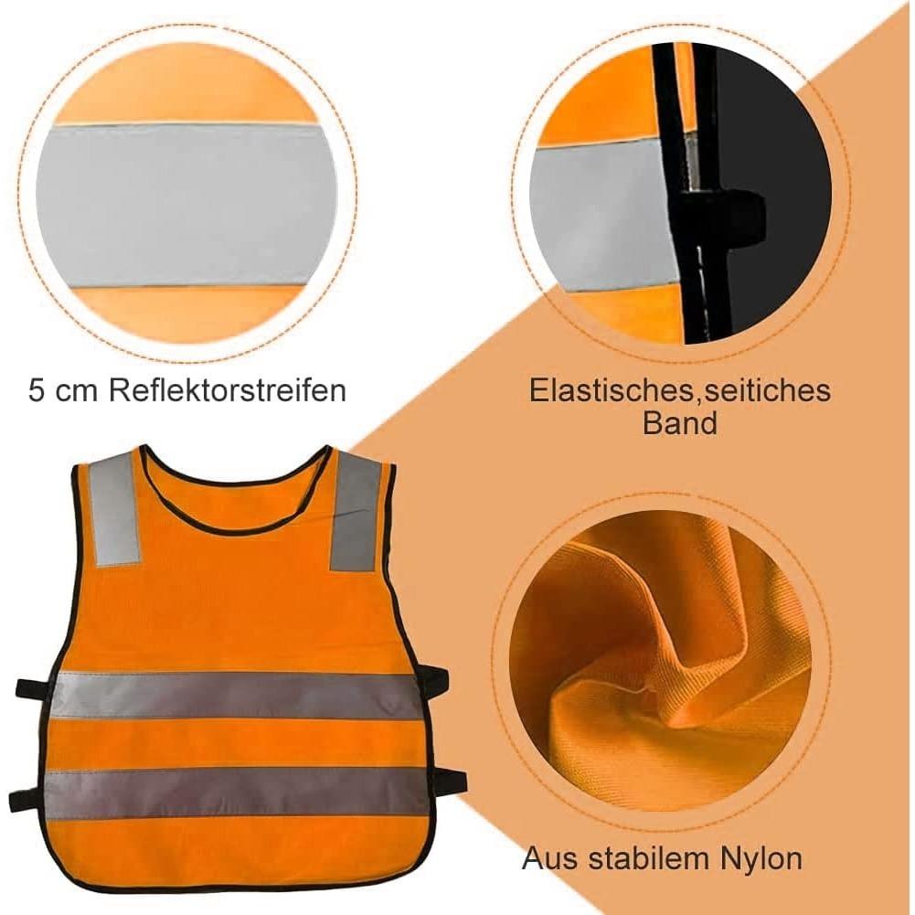 Children's Reflective Vest, High Visibility Vest, Lightweight High Visibility Vest, Car, High Visibility Vest, Children, Safety Vest, Washable