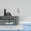 Resin Animal Figurine Greyhound Dog Statue And Mary Lady of Sculpture Decorative Artwork for Home