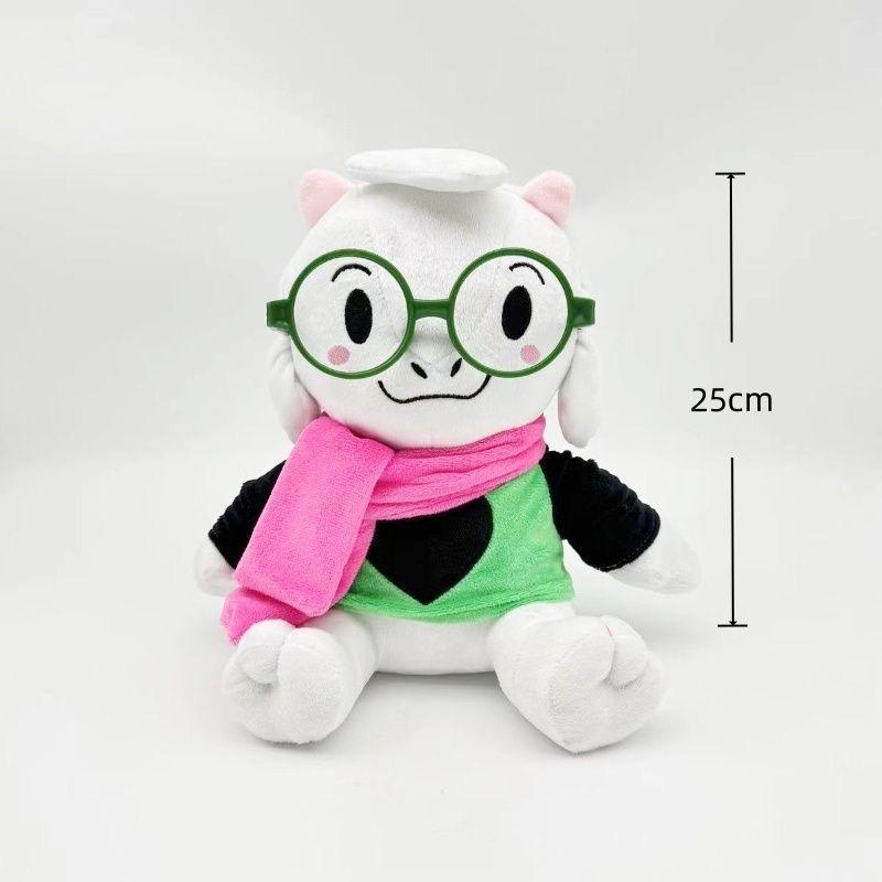 25CM Jevil Deltarune Plush Toy Cartoon Ralsei Lancer Stuffed Dolls Soft Kris Plushie Figure Pillow Kids Christmas Birthday Gifts