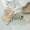 Japanese Style Ultralight 166G Floral Three-Fold Windproof Umbrella Sun Protection Sun Umbrella UV Protection Embroider Women's All-Weather Umbrella