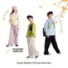 EBAER Kids' Antibacterial Spliced Straight-Leg Casual Pants