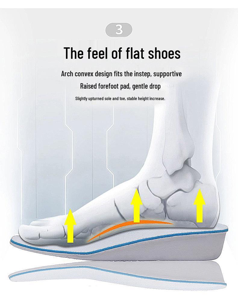 Men's 8CM Invisible Height Boost Sneakers - Trendy, Breathable, White Casual Shoes with Thick Sole