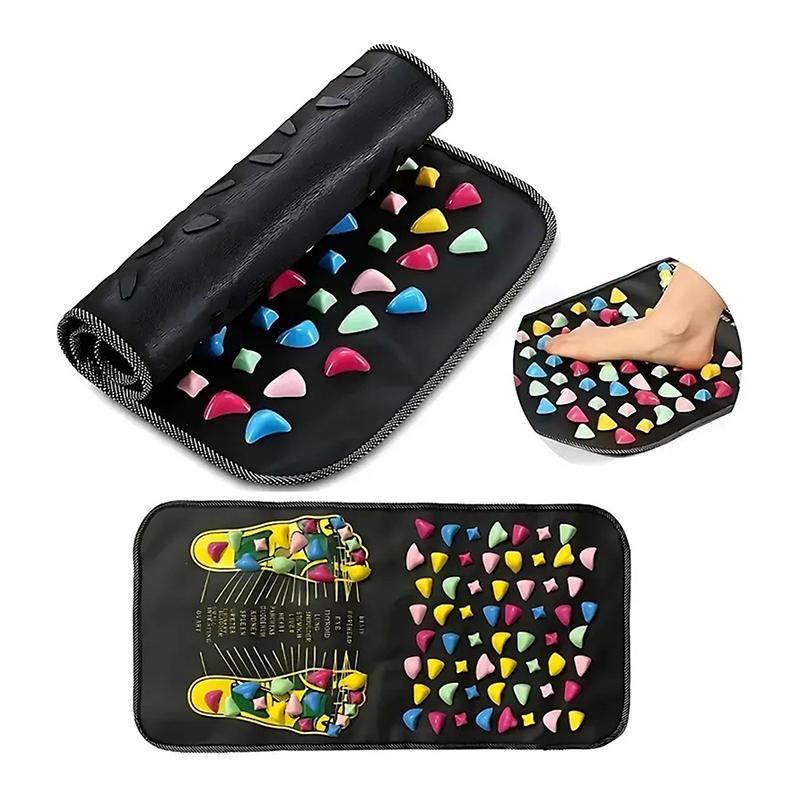 Foot Massage Mat Reflexology Walk Stone Road Foot Massage Acupoint Mat For Acupressure Relaxes For Long Sitting Elderly Students