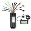 Kit de Conversión para Bicicleta Eléctrica Controlador de 3 Modos 30A 24V 36V 48V 1000?Medidor de panel LCD de 1500W