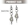 Natural Beauty Baroque Pearls Asymmetric Earrings Featuring Spikes Accents Perfect for Daily Use In Sturdy Alloy