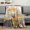 Delicious in Dungeon 2D Flat Pattern Flannel Blanket High quality All Seasons Warmth and Comfort Perfect for Christmas Gifts.DMT0925232