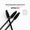 Portable Disposable Eyelash & Eyebrow Brush Set with Fine Tip and Spiral Comb
