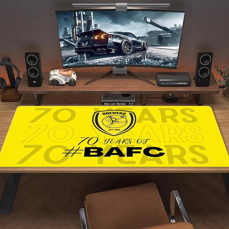 Burton Albion Fc Mouse Pad Large Gaming Table Cushion Nonslip Laptop Tablet Big Mousepad Xxl Mat Mini Pc Playmat With Lock Edge