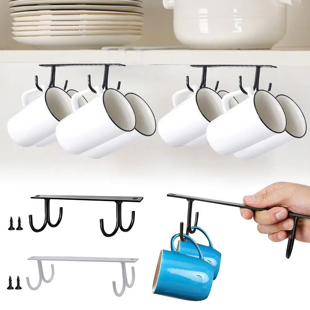 Home Drying Organizer Drainer Drying Rack Cabinet Hook Coffee Cup Holder Cup Rack Metal Storage Rack Holder Mug Holder