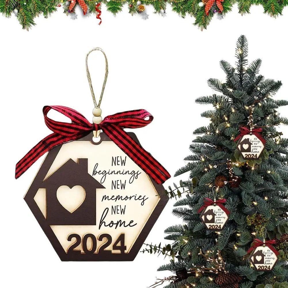 Wooden Home Decoration 2025 New Home Gifts New Christmas Tree Ornament