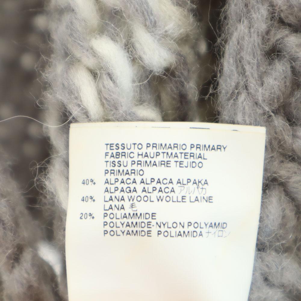 MM6 alpaca blend Short sleeve knit cardigan M gray Martin Margiela Men's Used