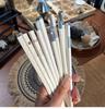 High-Grade Antibacterial Non-Slip Chopsticks - Heat Resistant, Mold Proof, Stylish Alloy for Single Portion Use
