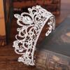 Trendy Bridal Wedding Crown Hair Accessories Silver Color Rhinestone Crystal Crown Princess Round Crown Bridal Wedding Crown