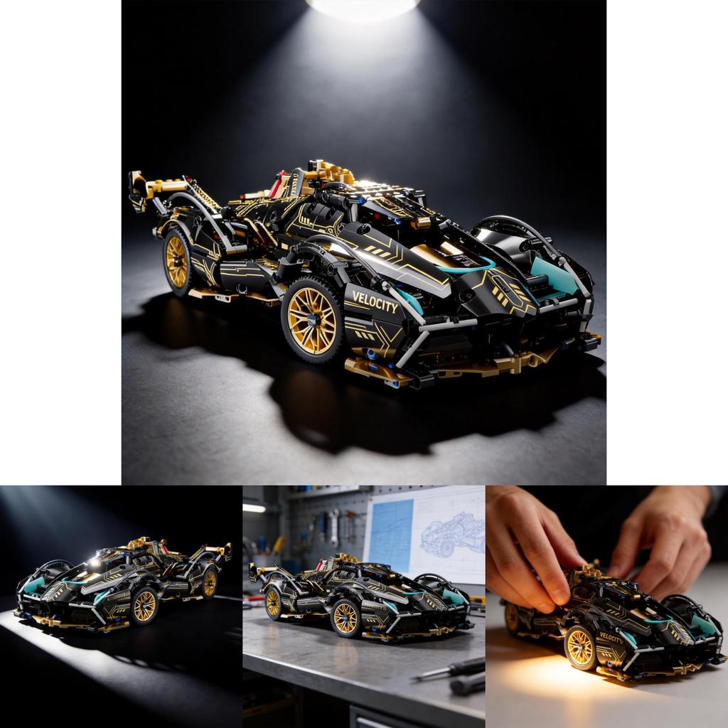 Compatible Remote Control Car Toy With Assembly And Brain Development For Kids