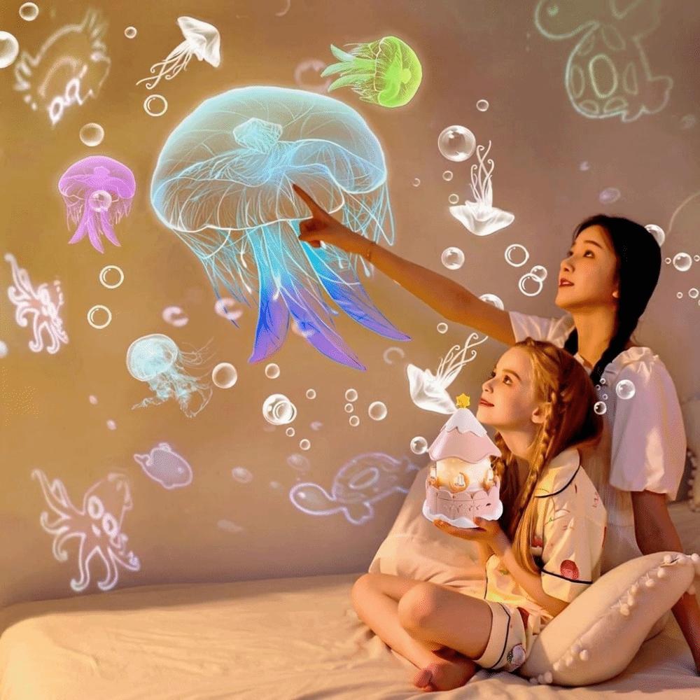 Gentle Melodies Rotating Carousel Music Box Rotating Musical Projector Toy Bedtime