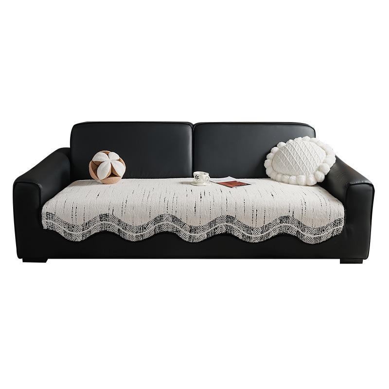 New Sofa Cushion Four Seasons Universal Leather Sofa Special Pad Fixed Non-Slip High-Grade Special-Shaped Seat Cushion Cloth
