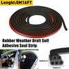 5M L-Shape Rubber Car Door Seal Strip Trunk Hood Edge Weatherstrip Moulding Trim