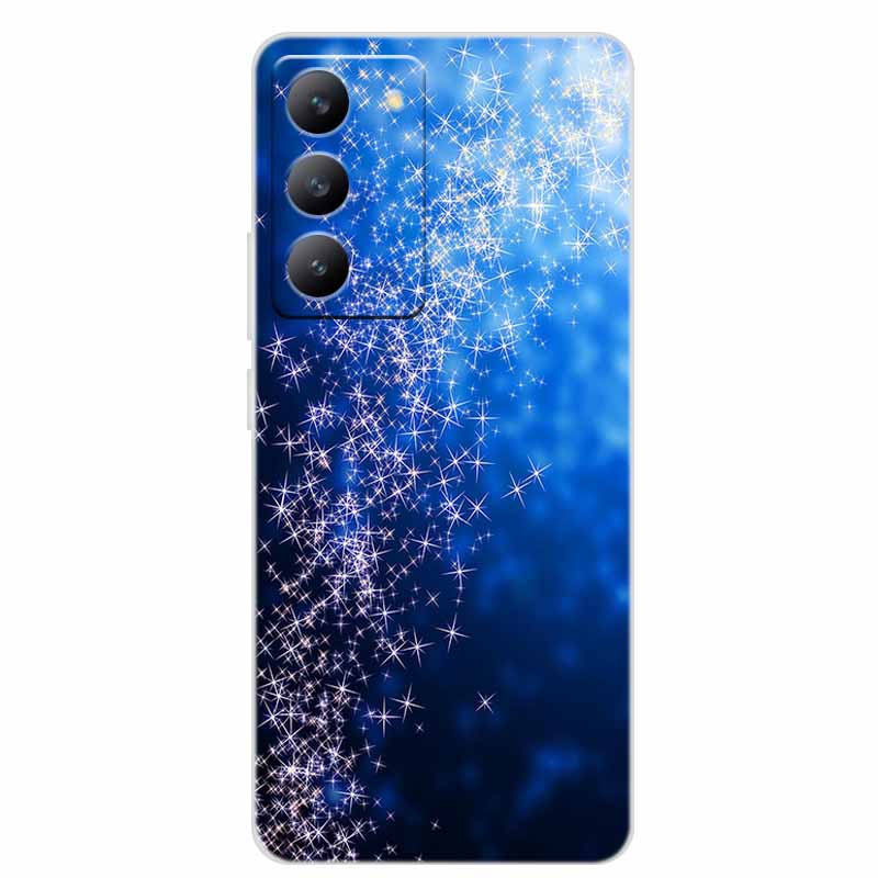 For Redmi 15 4G Phone Case Fashion Flowers Transparent Silicone TPU Soft Back Cover Case For Xiaomi Redmi 15 5G Case Redmi15 Bag