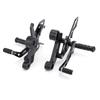 Bruce Shark Motorcycle Rearset Kit for Yamaha Black & 2014-2016 MT-09 (FZ-09) -
