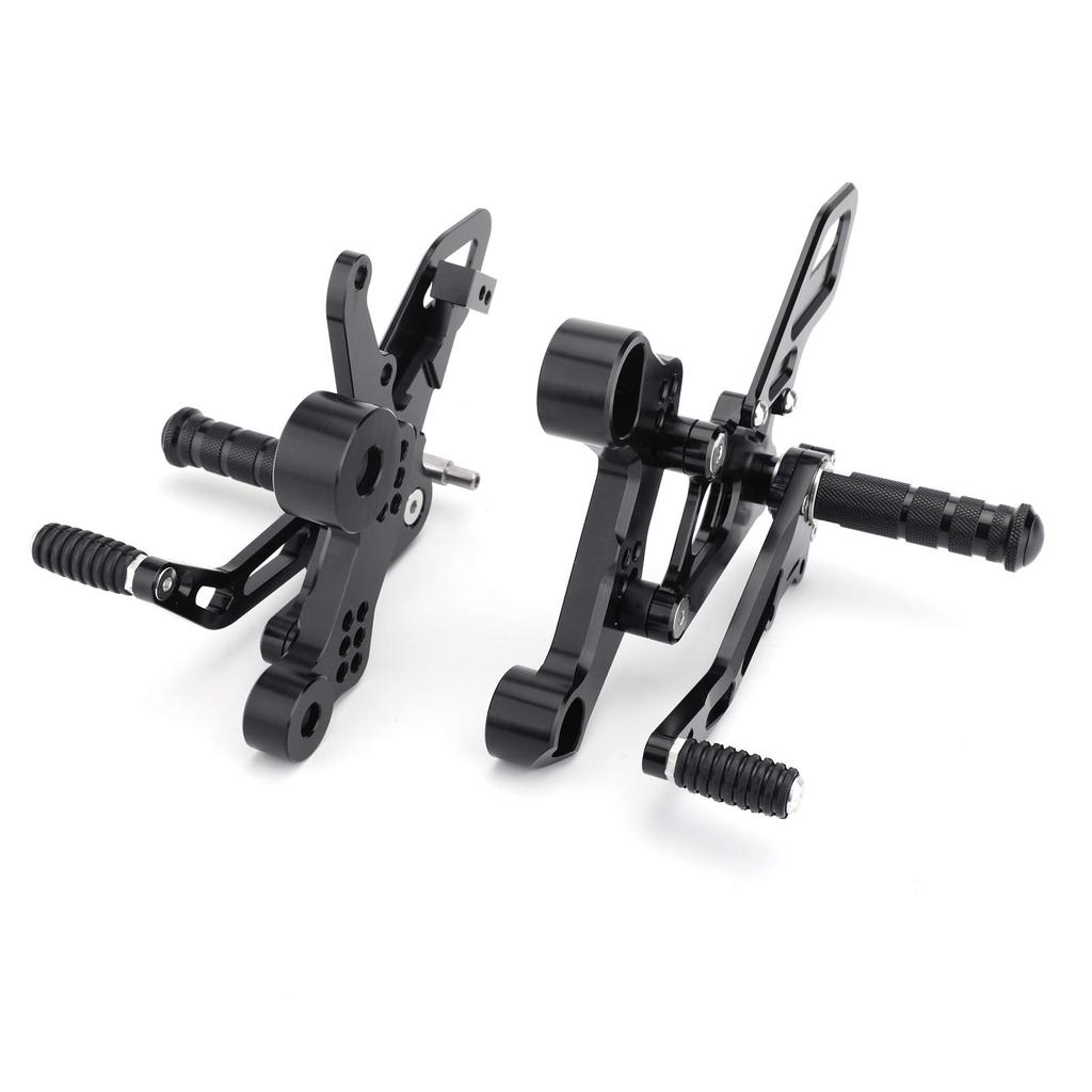 Bruce Shark Motorcycle Rearset Kit for Yamaha Black & 2014-2016 MT-09 (FZ-09) -